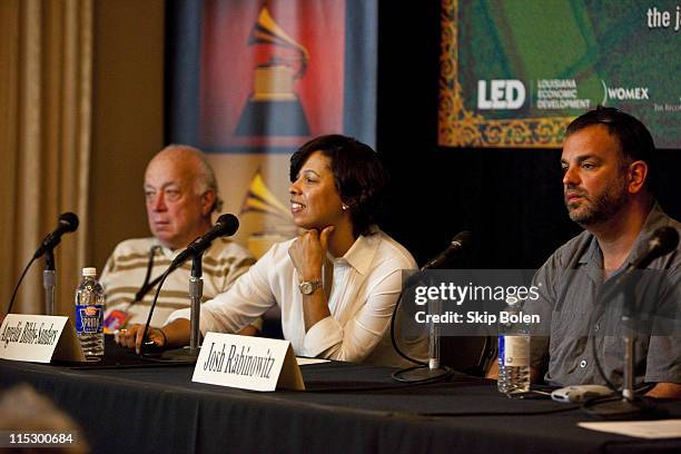 Founder of Sire Records Seymour Stein, Recording Academy executive Angelia Bibbs-Sanders and head of music for Grey Worldwide Advertising Agency Josh...