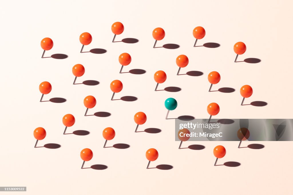 Pins Standing Out from the Crowd