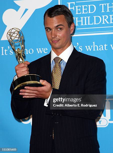 Actor Darin Brooks poses in the press room during the 36th Annual Daytime Emmy Awards at The Orpheum Theatre on August 30, 2009 in Los Angeles,...