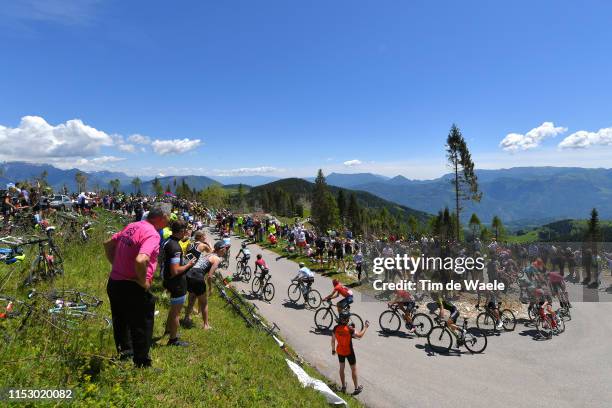 Miguel Ángel López Moreno of Colombia and Astana Pro Team White Best Young Rider Jersey / Vincenzo Nibali of Italy and Team Bahrain - Merida /...