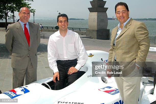 Fred Schoenhut, Sam Hornish Jr., and Daniel Rodriguez