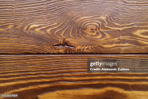 brown wood texture, panel. horizontal stripe. - wood grain 個照片及圖片檔