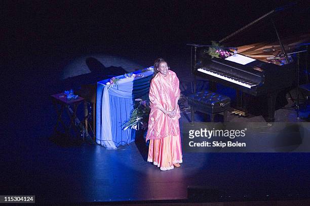 Jazz Pianist Alice Coltrane during Alice Coltrane in a World Premiere Performance of her album "Translinear Light" at UCLA Live in Los Angeles -...