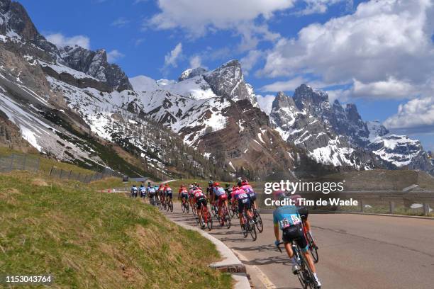 Jan Hirt of Czech Republic and Astana Pro Team / San Martino di Castrozza / Dolomites Mountains / Landscape / Mountains / Snow / Fans / Public /...