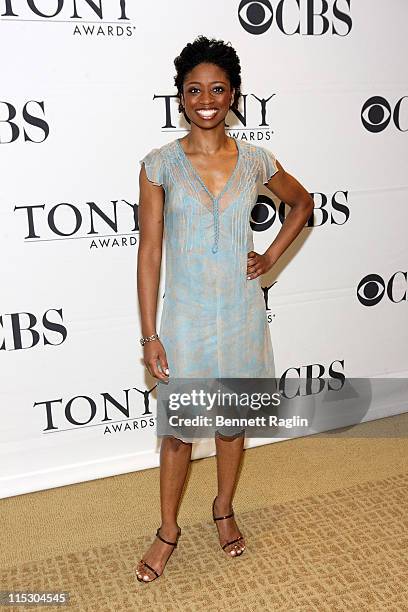 Actress Montego Glover the 2010 Tony Awards Meet the Nominees press reception at The Millennium Broadway Hotel on May 5, 2010 in New York City.