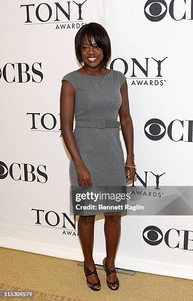Actress Viola Davis attends the 2010 Tony Awards Meet the Nominees press reception at The Millennium Broadway Hotel on May 5, 2010 in New York City.