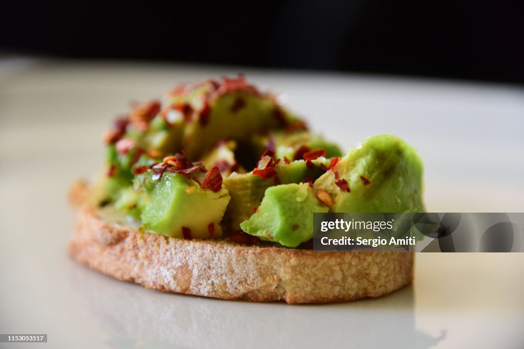 Homemade avocado on toast