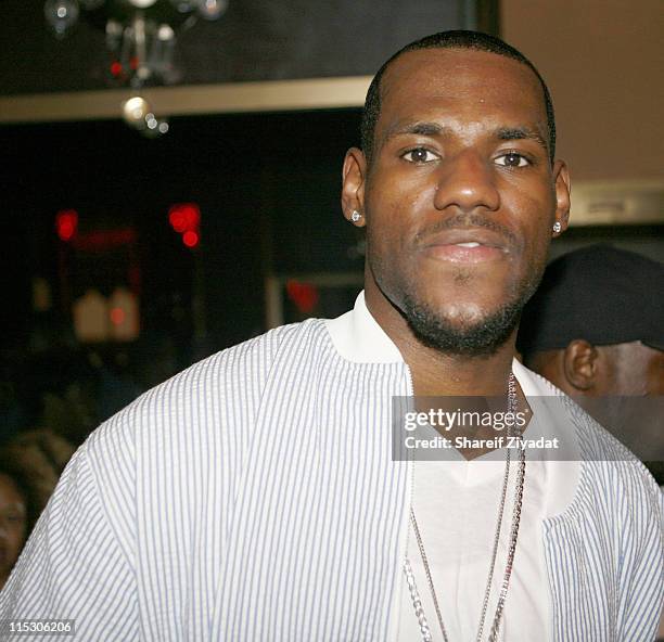 Lebron James during Jay-Z Celebrates the 10th Anniversary of "Reasonable Doubt" - Inside at Rainbow Room in New York, United States.