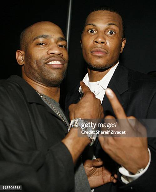 Vince Carter and Antoine Wright during 2006 NBA Draft Party at the 40/40 Club in New York City - June 28, 2006 at The 40/40 Club in New York City,...