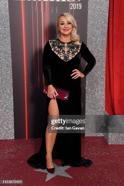 Kirsty-Leigh Porter attends the British Soap Awards at The Lowry Theatre on June 01, 2019 in Manchester, England.