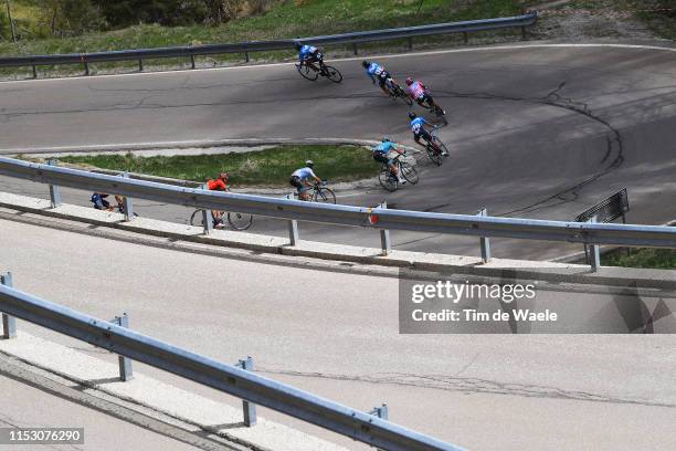 Andrey Amador Bikkazakova of Costa Rica and Movistar Team / Antonio Pedrero Lopez of Spain and Movistar Team / Richard Carapaz of Ecuador and...