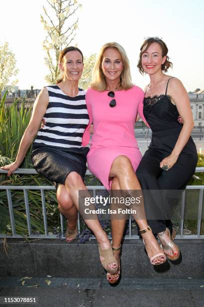 German actress Ulrike Frank, German actress Caroline Beil and German actress Maike von Bremen during the TwoTell Ladiesdinner 2019 at Hotel De Rome...