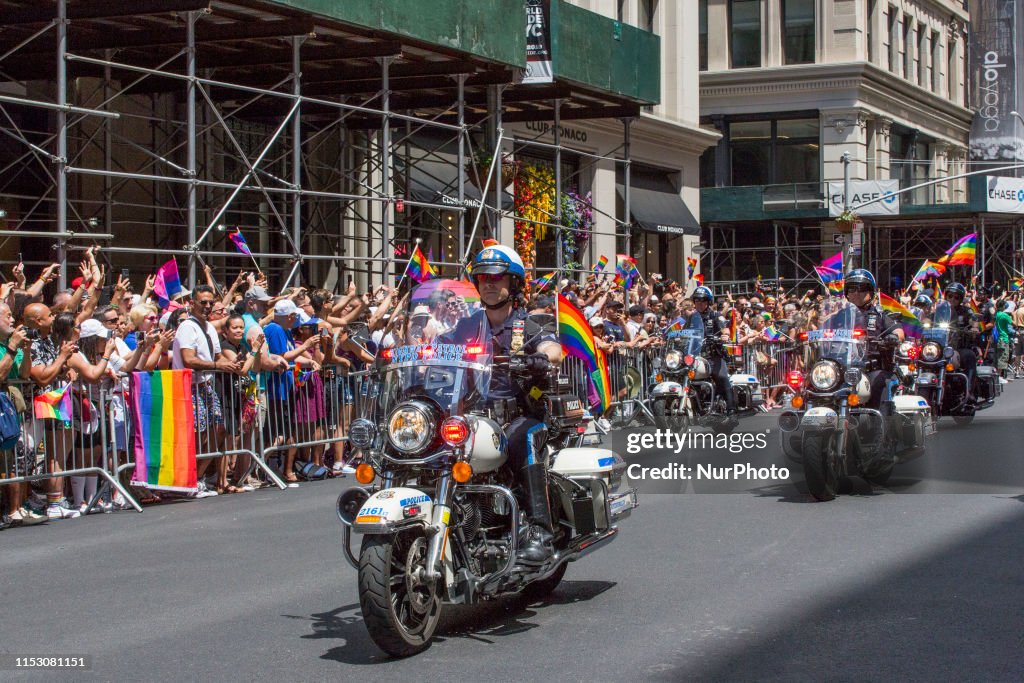 Thousands Flock To Annual Pride March In New York City
