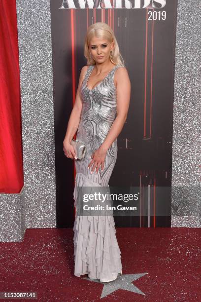 Danielle Harold attends the British Soap Awards at The Lowry Theatre on June 01, 2019 in Manchester, England.