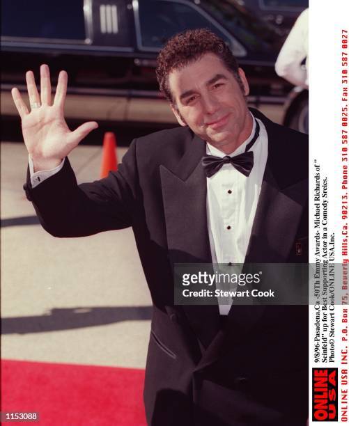 Pasadena ,CA -50 TH EMMY AWARDS- Michael Richards of "Seinfeld"up for best Supporting Actor in a Comedy Series.