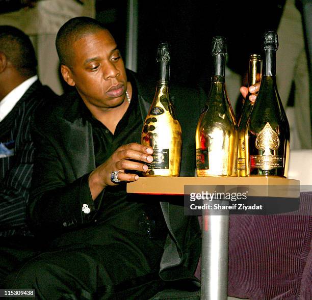 Jay Z during Jay-Z Celebrates the One - Year Anniversary of the 40/40 Club at 40/40 in Atlantic City, ny, United States.