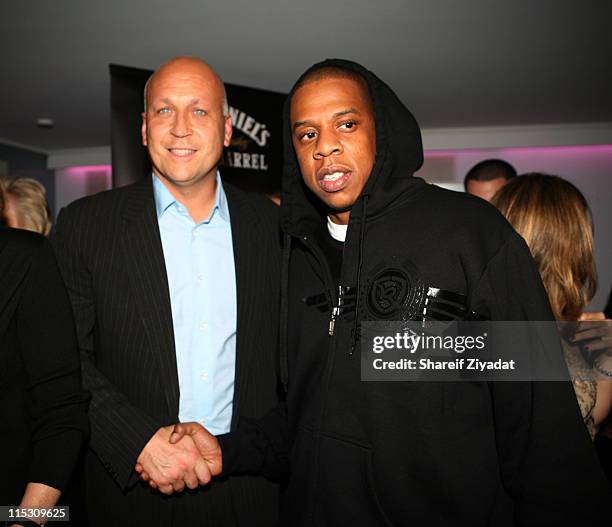 Cal Ripken Jr. And Jay-Z during Alex Rodriguez and Jay Z Celebrity Poker Tournament - Inside at 40/40 Club in New York, United States.