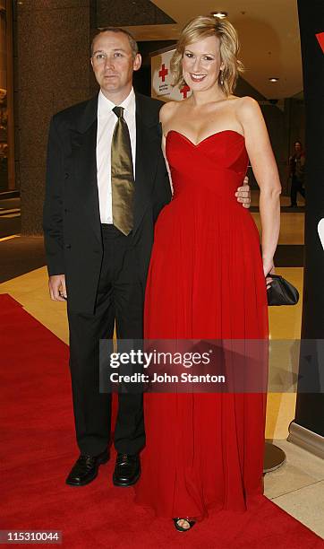 Melissa Doyle and husband John during "Red Rocks" Red Cross Event at the Westin Hotel - July 28, 2006 at Westin in Sydney, NSW, Australia.
