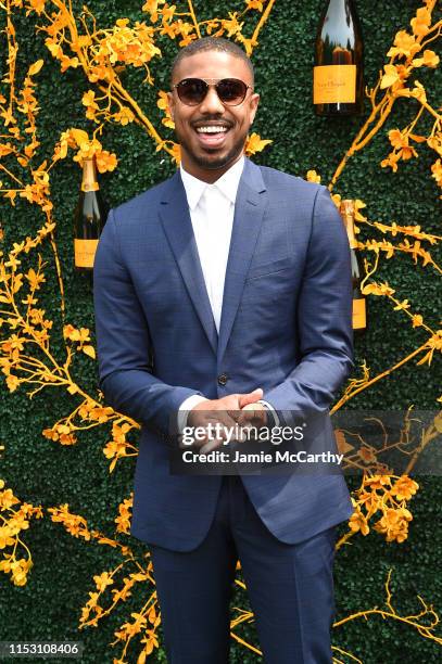 Michael B. Jordan attends the 12th Annual Veuve Clicquot Polo Classic at Liberty State Park on June 01, 2019 in Jersey City, New Jersey.