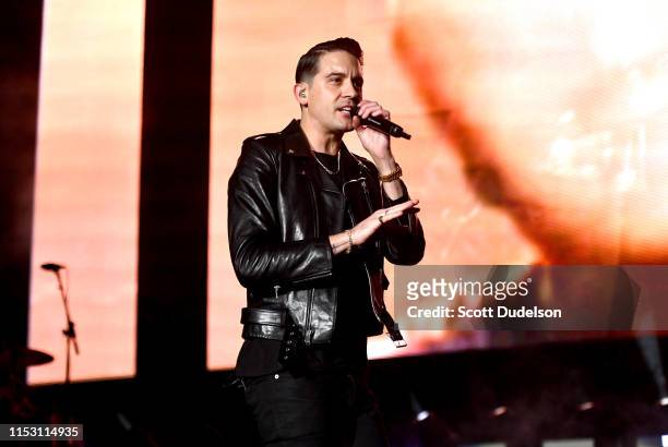 Rapper G-Eazy performs onstage during The Liftoff presented by Power 106 at FivePoint Amphitheatre on May 18, 2019 in Irvine, California.