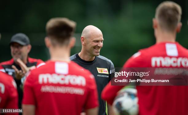 Assistant coach Markus Hoffmann of 1 FC Union Berlin during the sports training camp at Waldstadion on July 1, 2019 in Bad Saarow, Germany.