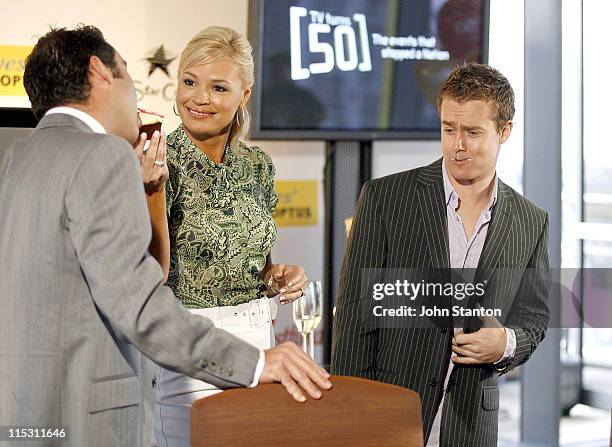 Andrew O'Keefe, Sonia Kruger and Grant Denyer during TV Turns 50 Photo Call in Sydney at Star City in Sydney, NSW, Australia.