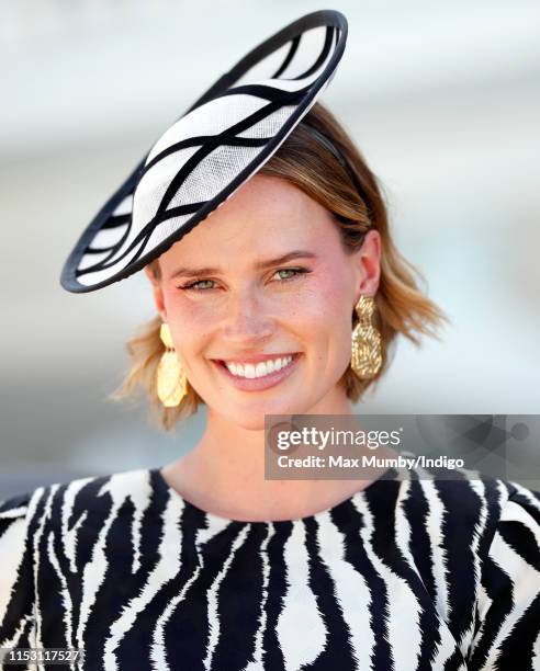 Francesca Cumani attends 'Derby Day' of the Investec Derby Festival at Epsom Racecourse on June 1, 2019 in Epsom, England.