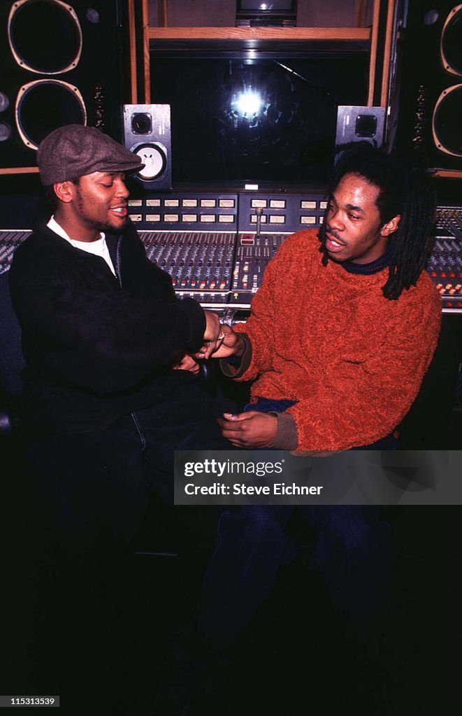 D'Angelo and Busta Rhymes in Recording Studio