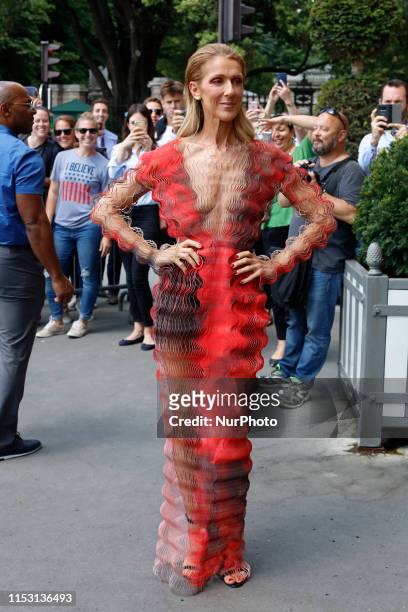 Celine Dion seen out and about in Paris, France, on July 1, 2019.