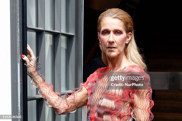 Celine Dion seen out and about in Paris, France, on July 1, 2019.