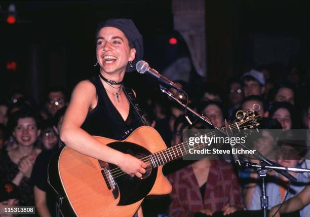 Ani DiFranco during Ani DiFranco in Concert at Wetlands - 1994 at Wetlands in New York City, New York, United States.