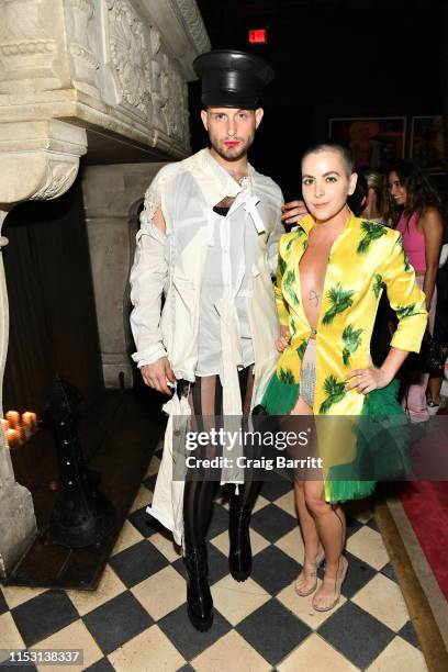 Nico Tortorella and Bethany C. Meyers attend Rose Bar Pride Party hosted by Christian Siriano, Bethany C. Meyers and Nico Tortorella at Rose Bar at...