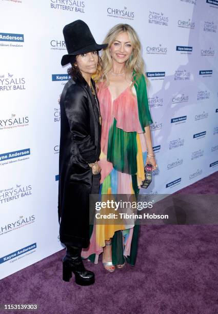 Honoree Linda Perry and Rebecca Gayheart-Dane attend the 18th annual Chrysalis Butterfly Ball on June 01, 2019 in Brentwood, California.
