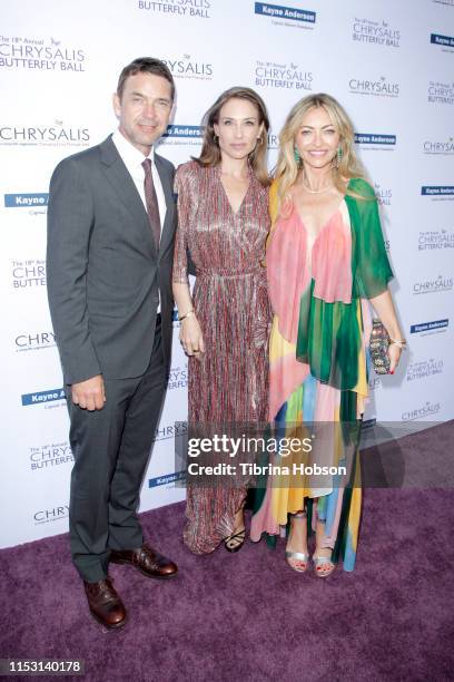 Dougray Scott. Claire Forlani and Rebecca Gayheart-Dane attend the 18th annual Chrysalis Butterfly Ball on June 01, 2019 in Brentwood, California.