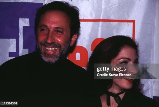 Gloria Estefan with husband during Lifebeat Allstar Benefit Concert - 7-13-1995 at Beacon Theater in New York City, New York, United States.