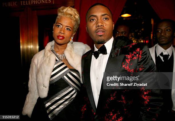 Kelis and Nas during Nas Celebrates His New Album "Hip Hop is Dead" at His Black & White Ball - December 18, 2006 at Capitale in New York City, New...