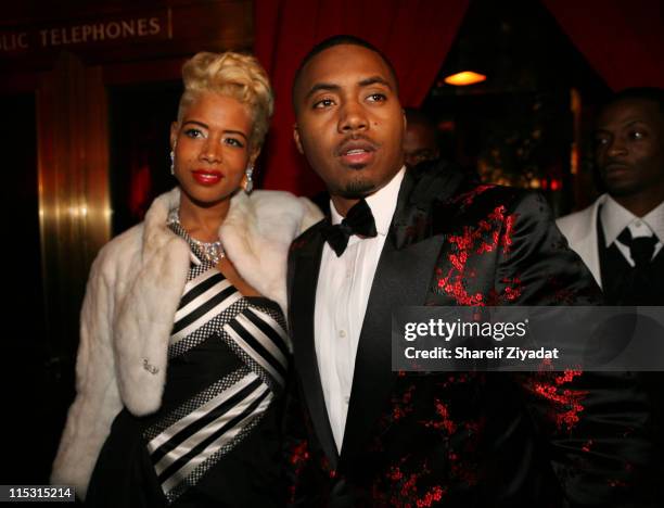 Kelis and Nas during Nas Celebrates His New Album "Hip Hop is Dead" at His Black & White Ball - December 18, 2006 at Capitale in New York City, New...