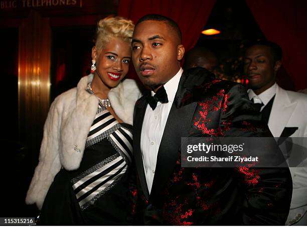 Kelis and Nas during Nas Celebrates His New Album "Hip Hop is Dead" at His Black & White Ball - December 18, 2006 at Capitale in New York City, New...