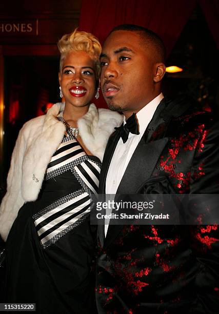 Kelis and Nas during Nas Celebrates His New Album "Hip Hop is Dead" at His Black & White Ball - December 18, 2006 at Capitale in New York City, New...