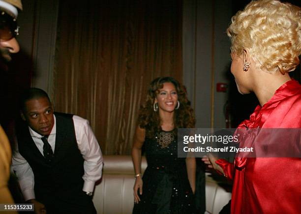 Beyonce, Kelis and Jay Z during Nas Celebrates His New Album "Hip Hop is Dead" at His Black & White Ball - December 18, 2006 at Capitale in New York...
