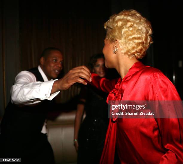 Beyonce, Kelis and Jay Z during Nas Celebrates His New Album "Hip Hop is Dead" at His Black & White Ball - December 18, 2006 at Capitale in New York...