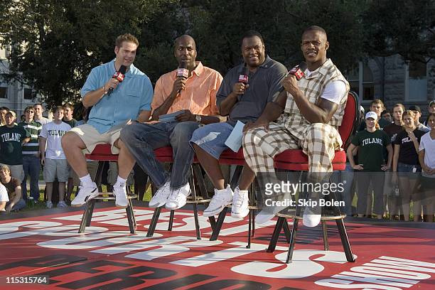 S Chris Rose, John Salley, Rodney Peete and New Orleans Saints Joe Horn before an audience of Tulane University students. From September 27-29, BDSSP...