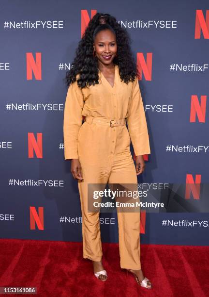 Sydelle Noel attends the Netflix FYSEE Glow ATAS Official Red Carpet and Panel at Raleigh Studios on June 01, 2019 in Los Angeles, California.