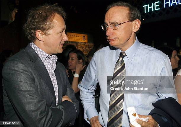 Andrew Upton and Bob Carr during Belvoir St Theatre Opening Night - October 4, 2006 at Belvoir St Theatre in Sydney, NSW, Australia.
