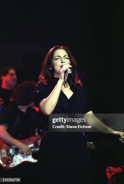 Gloria Estefan performs during Lifebeat Allstar Benefit Concert - 7-13-1995 at Beacon Theater in New York City, New York, United States.