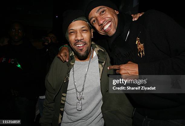 Redman and Kevin Liles during Def Jam "Icon" Launch Party at Ultra in New York, United States.