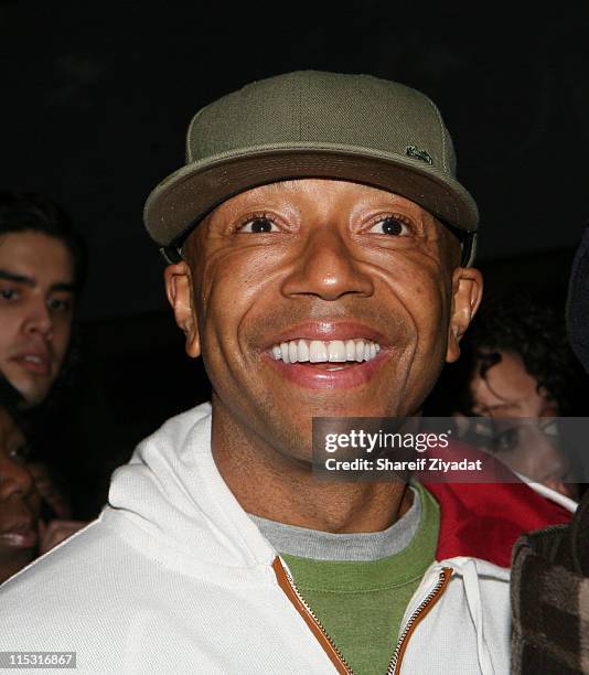 Russell Simmons during Def Jam "Icon" Launch Party at Ultra in New York, United States.