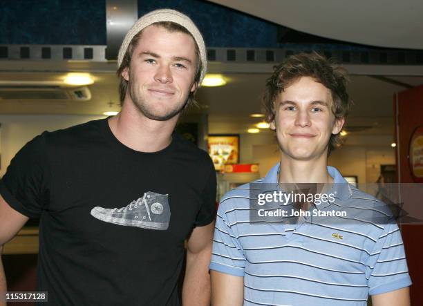 Chris Hemsworth and Rhys Wakefield during "Boytown" Sydney Premiere - Red Carpet at Greater Union George St Cinema in Sydney, NSW, Australia.