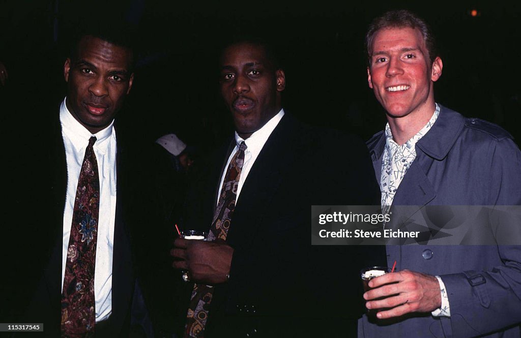 New York Knicks players in NYC - 1993