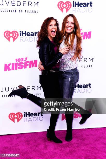 Robyn Lively and Lori Lively attend 2019 iHeartRadio Wango Tango presented by The JUVÉDERM® Collection of Dermal Fillers at The Dignity Health Sports...